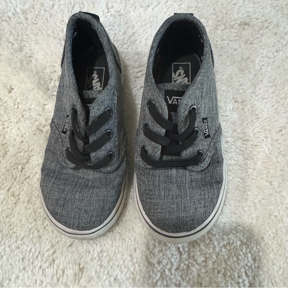 Vans Kids Charcoal Sneakers size 8 Toddler
